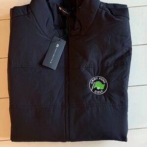 Travis Mathew Palisades Puffer Vest Black L Jimmy Fund